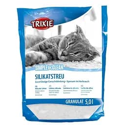 Наповнювач туалета для котів Trixie Simple & Clean 5 л силікагелевий
