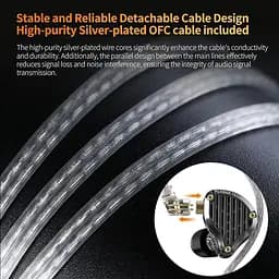 Навушники Knowledge Zenith дротові PR3 Planar Diaphragm with microphone гарнітура чорна - мініатюра 9