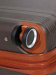 Валіза маленька S ABS-пластик Worldline Airtex 629 56×36×22см 38л Коричнева - мініатюра 12