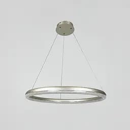 LED люстра підвісна в кільцевому корпусі Ø 65 см | Line F | Арт. MJ342-600 Ice Flower Silver