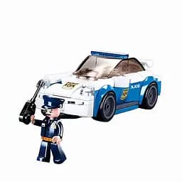 Конструктор Sluban M38-B0825 — Поліція, 2 машинки, фігурка, 264 деталі, набір для дітей від 6 років, різнокольоровий