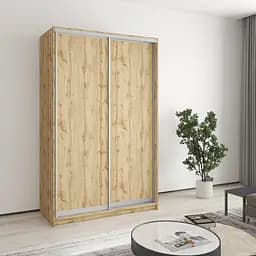 Шкаф-купе двухдверный MebelStar Стандарт AL 2ДСП 130x45x210 см Дуб тахо (MBS-3444)