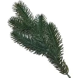 Декоративная ветка 34см Искусственные материалы для декора и флористики Зеленая