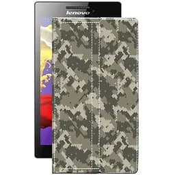 Чехол StatusCASE из экокожи для планшета Lenovo Tab 2 A7-10 Хаки-зеленый