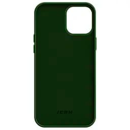 Силиконовый чехол для Apple iPhone 12 Pro Max, ICON2 Case, зеленый, противоударный, панель, защита всего корпуса, матовая поверхность Soft Touch, выступает над дисплеем, совместим с защитными стеклами и пленками, с микрофиброй, ArmorStandart (ARM61366) - мініатюра 2