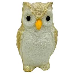 Ялинкова іграшка MIS LT Сова 6,5х6х10 см золотий