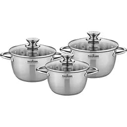 Набір посуду Maxmark 6 предметів металік (MK-VS8506A)