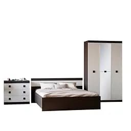 Гарнітур спальний Еверест Соната 13 Венге темний/Білий (DTM-2617)