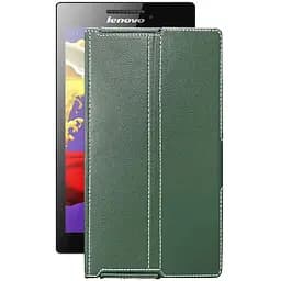 Чехол StatusCASE из экокожи для планшета Lenovo Tab 2 A7-30 Темно-зеленый