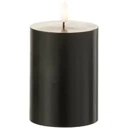 Свічка з лід-свіченням J-line чорного кольору працює від батарейок висота 10 см Бельгія (35585)