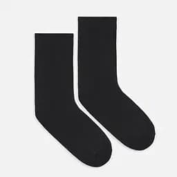 Шкарпетки чоловічі однотонні класичні високі безшовні якісні ORGANIC cotton JILL ANTONY Чорний, 44-45