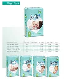 Підгузки дитячі Lody Baby Air maxi 4 (7-18 кг) Mega 100 шт. дихаючі на липучках - мініатюра 4