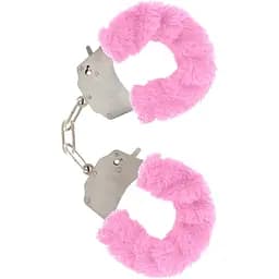 Наручники Toy Joy Furry Fun Cuffs 28 см розовый