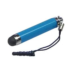 Стилус-брелок емкостный, выдвижной, голубой