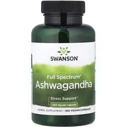 Аминокислота Swanson Ashwagandha 450 мг, 100 капсул vit0003881