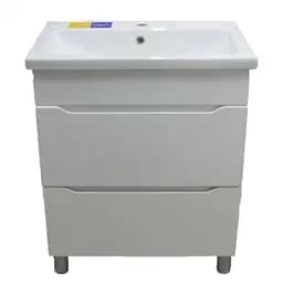 Тумба підлогова ПіК Альба Т8 з раковиною Cersanit Como 70 см Білий 30412