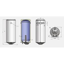 Водонагрівач Eldom Style 50 SLIM 15 kW 72267W - мініатюра 8