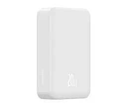 Універсальна мобільна батарея Baseus Magnetic Mini 20000 mAh бездротова зарядка (PPCX100102) біла - мініатюра 3