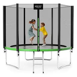 Батут с наружной сеткой 4FIZJO Classic 10FT 312 см Black/Green (P-5907739314130)