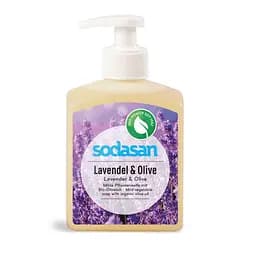 Органічне рідке мило Lavender-Olive заспокійливе з лавандовою та оливковою оліями SODASAN 300 мл