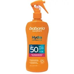 Спрей Babaria Protector Solar Spray Aloe Hydra Factor для тіла сонцезахисний зволожуючий SPF 50, 200 мл