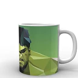 Кухоль GeekLand Халк Hulk векторна графіка HU.02.033 330 мл білий