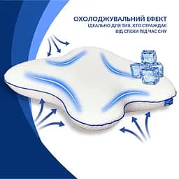 Подушка ортопедична MEMORY FOAM ТМ IDEIA 58х50х12см МЕТЕЛИК 8-35537 - мініатюра 2