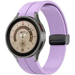 Ремінець для Samsung Galaxy Watch 4 40mm - фіолетовий ширина кріплення 20мм силікон Watchbands Cls-black (W33-8WB39441171)