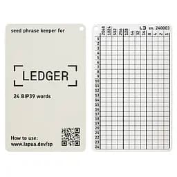 Мнемонічний планшет Lapua Seed phrase keeper for Ledger (LSPKL)