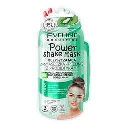 Біо маска-пілінг Eveline Power Shake Mask, очищаюча, з пробіотиками, 10 мл