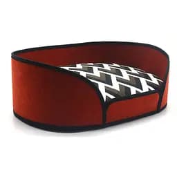 Лежак для котів та собак Олімп №4 460х620х175 мм червоний