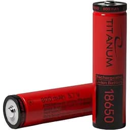 Акумулятор Titanum Li-ion 18650 без захисту 800 mAh bulk 1 шт. (T-18650/800/1B) - мініатюра 2