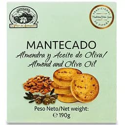 Печиво La Flor de Antequera Мантекадо мигдаль та оливкова олія 190 г (877896)