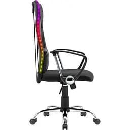 Крісло ігрове Defender Totem поліуретан 50мм,сітка, RGB, Black (64335) - мініатюра 5