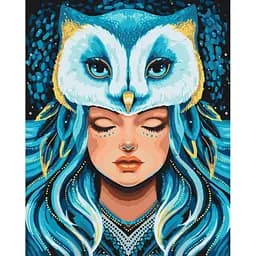 Картина за номерами на підрамнику Brushme Душа Сови Каріна Зіміна