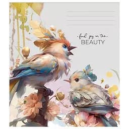 Тетрадь общая Beauty Школярик 036-3268L-1 в линию 36 листов