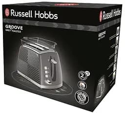 Тостер Russell Hobbs 26392-56 Groove сірий - мініатюра 8