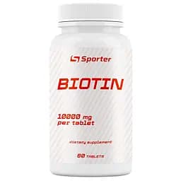 Біотин Sporter Biotin 10000 мкг 100 капсул