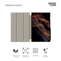 Чохол-книжка на планшет Samsung Galaxy Tab S8 Ultra X900/X906/S9 Ultra (SM-X910/X916B/X918U)/S10 Ultra (SM-X920/X926), Smart Case, black, підставка для планшета 14.6 , шкіряний, мікрофібра, на магніті, ArmorStandart (ARM61445) - мініатюра 3