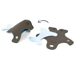 Іграшка для ванної Quut Quutopia 3D Тюлені, 5 деталей (171089)