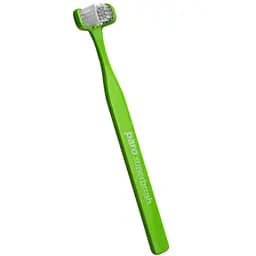 Зубна щітка тристороння Paro Swiss superbrush салатова