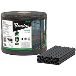 Лента для забора Bradas 19 см х 36 м 200г/м.кв + клипсы 20 шт TOB2001936GY 