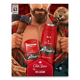 Подарунковий набір для чоловіків Old Spice Lumberjack Bearglove: твердий дезодорант 50 мл + гель для душу 3 в 1 250 мл - мініатюра 2