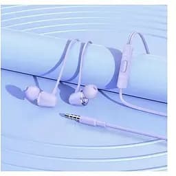 Навушники стерео з мікрофоном Hoco M107 Discoverer універсальні earphones with mic жовті 6931474794598 - мініатюра 7
