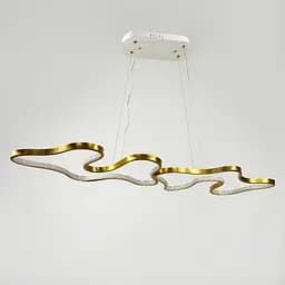 Эффектная удлиненная золотая люстра в корпусе 98х31 см Ст. PCL005-1000 PGD | Line F