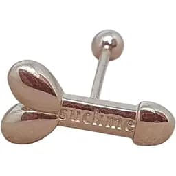 Золотая серьга для пирсинга языка Ирий. З6040