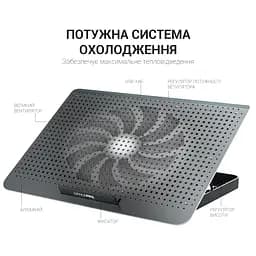 Охолоджувальна підставка для ноутбука OfficePro Black (CP500B) - мініатюра 10