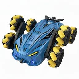 Радіокерована трюкова машина JD 155-14 A-02, парогенератор, підсвічування, музика, акумулятор 3.7V, пульт 2.4GHz, синя