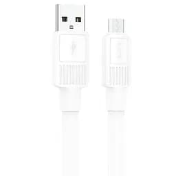 Кабель Hoco Micro USB Solid зарядный кабель для передачи данных X84, 1 метр белый