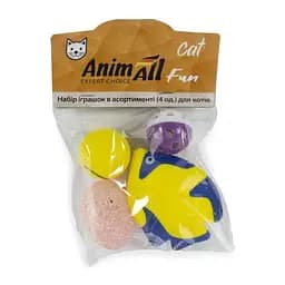 Набор игрушек AnimAll Fun Cat в ассортименте для кошек 4 шт.